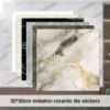 50PCS Thickened Self-adhesive Decor Wall Sticker Marble Tile Floor Sticker PVC Waterproof Toilet Kitchen Home Floor